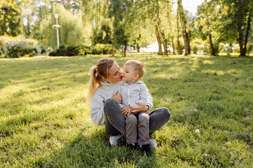 mother and son have activities together on holidays