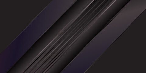 Fototapeta premium Black Background. Black abstract background geometry shine and layer element vector for presentation design