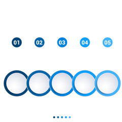 Template for infographics. Monochrome  Chart 5 Positions