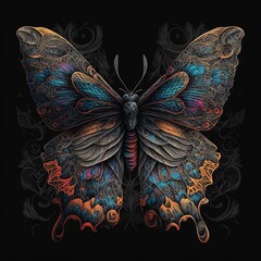 Obraz na płótnie Canvas A beautiful butterfly
