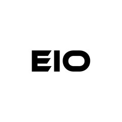 EIO letter logo design with white background in illustrator, vector logo modern alphabet font overlap style. calligraphy designs for logo, Poster, Invitation, etc.