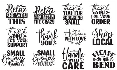 Fototapeta premium Small Business SVG Design Template