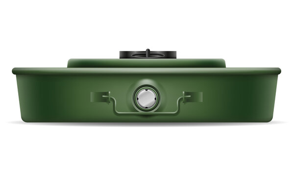 panzer tank military mine vector illustration