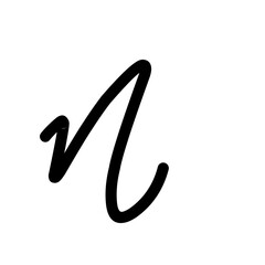 Lettering Vector rounded font alphabet