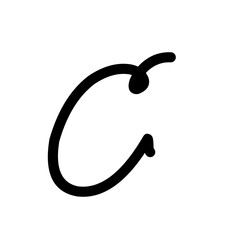 Lettering Vector rounded font alphabet