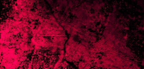 Blank section on textured background of grunge concrete wall and surface with space or view to add.Red and dark abstract background.