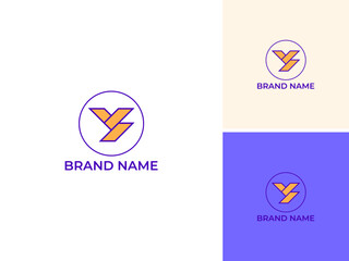 ILLUSTRATION LETTER Y GEOMETRIC LOGO ICON TEMPLATE DESIGN SIMPLE VECTOR GOOD FOR APPS, BRAND 