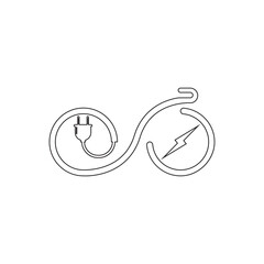 ELECRIC BICYCLE ICON