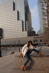 Woman sitting, New York