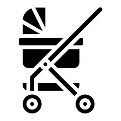 carriage stroller baby transport icon