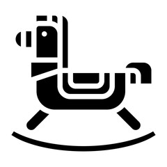 rocking horse toy wood childhood icon