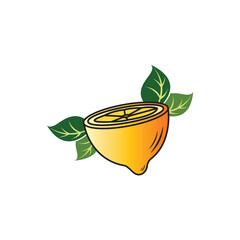 lemon illustration logo icon design color vector clipart