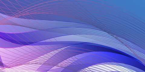 Illustration of abstract Blue And Purple horizontal low poly background. Abstract technology background