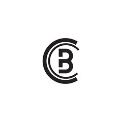 CB logo initial template design vector