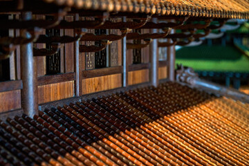 A beautiful model of traditional Chinese architecture