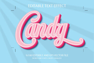 Editable Candy Text Effect
