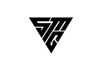 initial letter logo SMG initial company icon business logo background illustration