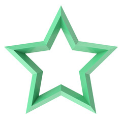 Obraz premium 3D star. 3D illustration.