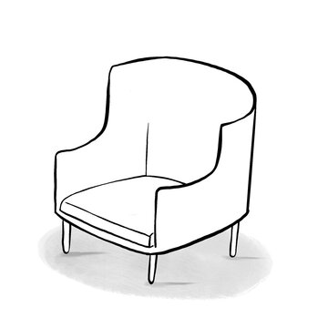 empty armchair