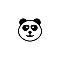 panda vector face illustration logo
