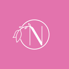 BEAUTY STUDIO LOGO LETTER N