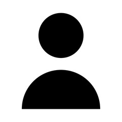 Avatar icon vector. User illustration sign account symbol. Personal Area logo.