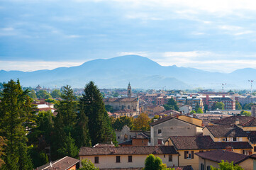 The city of Bergamo in Italy