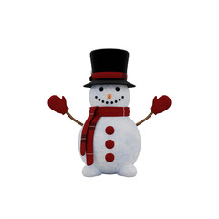 Christmas Snowman isolated