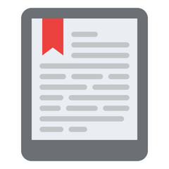 ebook learning computer reading icon