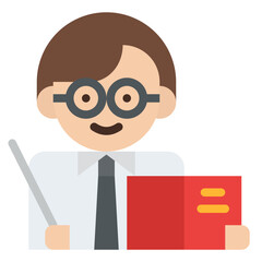 teacher education teach book icon