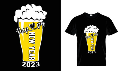 Happy New Year 2023 t shirt design...Tee