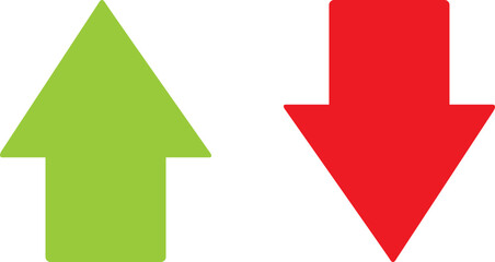 Up and down arrow vector isolated