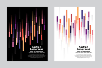Abstract background stripes geometric vector design, modern movement and speed, up and down, cover poster backdrop wallpaper brochures flyers leaflets layout templates, multicolor, fast, lines