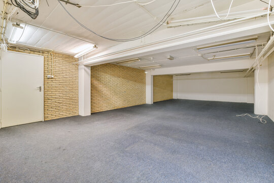 Spacious empty room basement