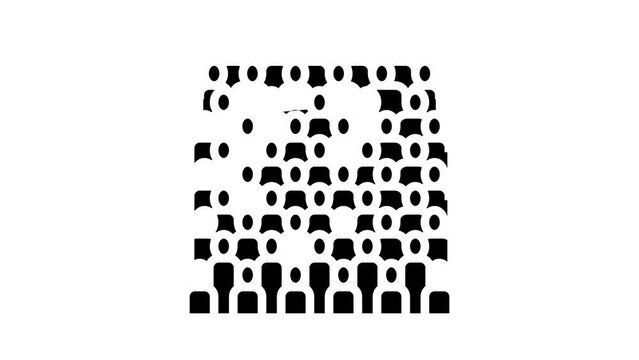 terracotta army glyph icon animation