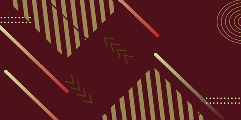 Abstract red and yellow geometric gradient background