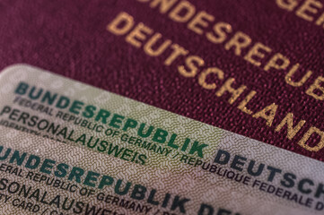 digitaler Reisepass in Deutschland - obrazy, fototapety, plakaty
