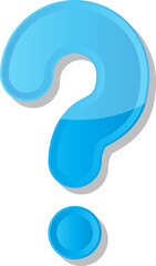 colorful paper alphabet symbols, question mark, ?