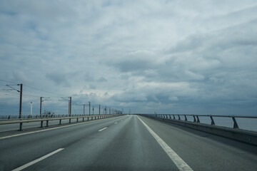 the oresund bridge between denmark and sweden