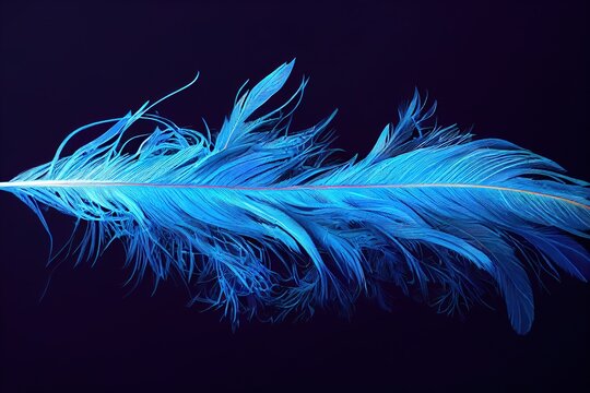 Abstract background. Silhouettes of flying feathers of different birds on the background. colorful..