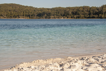 Lake Mc Kenzie at sunset in Fraser Island, Queensland