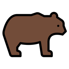 bear animal zoo wild life icon