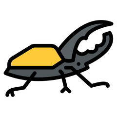 beetle animal zoo wild life icon