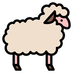 sheep animal zoo wild life icon