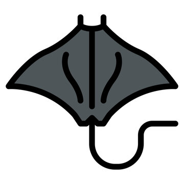 ray batoids animal zoo wild life icon