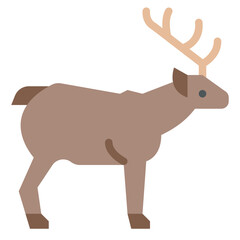 deer animal zoo wild life icon