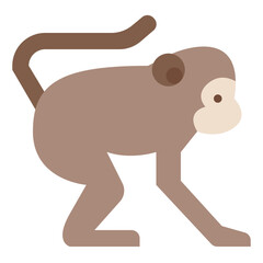 monkey animal zoo wild life icon