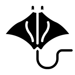 ray batoids animal zoo wild life icon © iconixar
