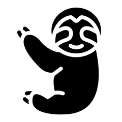 sloth animal zoo wild life icon