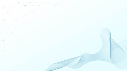 Fototapeta premium Medical healthcare background concept. Abstract geometric pattern with connections dots and lines background